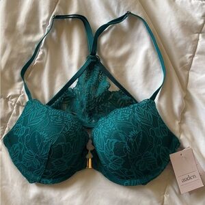 Auden Green Lace Push-Up Bra